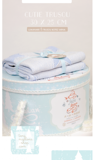Trusou de botez cu broderie personalizata pentru baieti, Un meduz si un pestisor 4